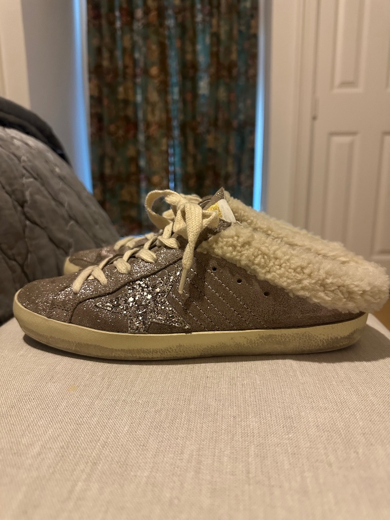 Golden Goose Sparkle Slides